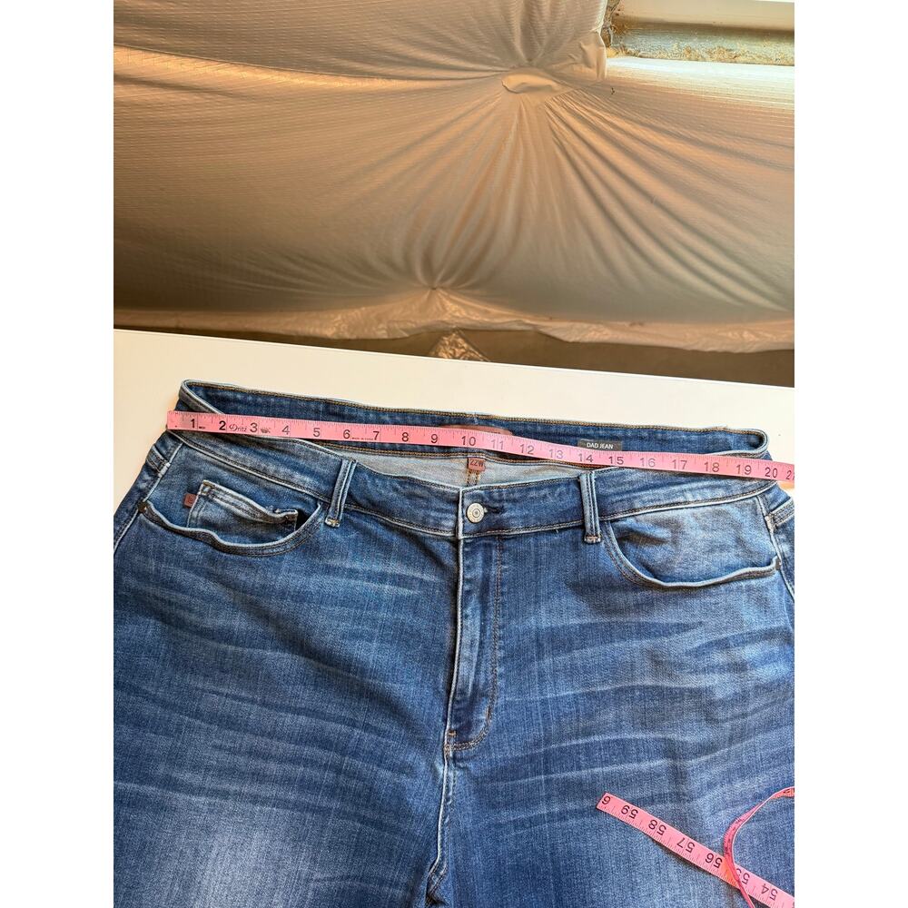 Judy Blue Womens Dad Jeans Size 22W Blue Stretchy Straight Leg High Rise - Picture 9 of 12